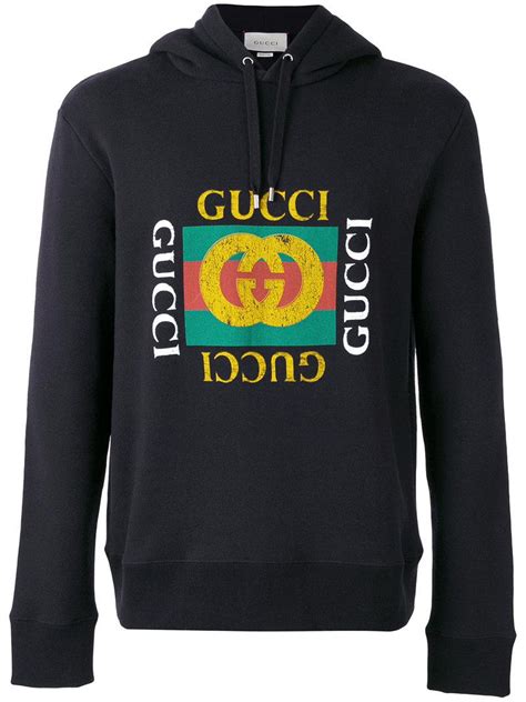 gucci black sweatshirt mens|Gucci cat hoodie black.